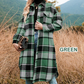 🔥Hot Sales - 49% OFF🔥Women's Plaid Print Long Sleeve Warm Tweed Coat