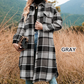 🔥Hot Sales - 49% OFF🔥Women's Plaid Print Long Sleeve Warm Tweed Coat