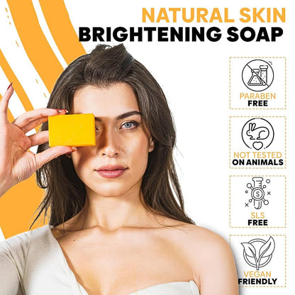 💖 Lemon Turmeric and Kojic Acid Skin Brightening Soap