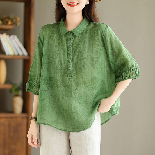 ✨New Sales - 49% OFF👚Cotton Linen Loose Shirt Topn