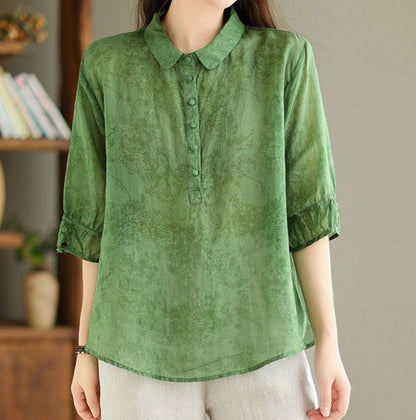 ✨New Sales - 49% OFF👚Cotton Linen Loose Shirt Topn