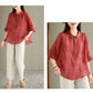 ✨New Sales - 49% OFF👚Cotton Linen Loose Shirt Topn