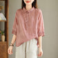 ✨New Sales - 49% OFF👚Cotton Linen Loose Shirt Topn