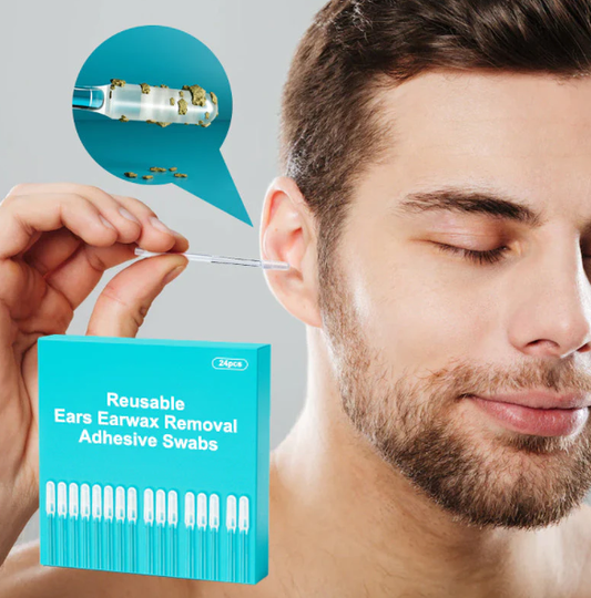 Reusable Earwax Removal Adhesive Swabs