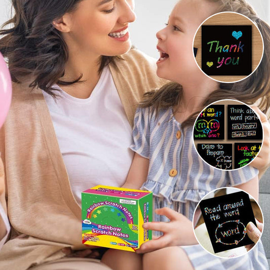 🎁Best Gift for kids✨DIY Rainbow Magic Scratch Paper Art Set