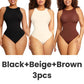 SheCurve® Crew Neck Sleeveless Sculpting Bodysuit Shapewear