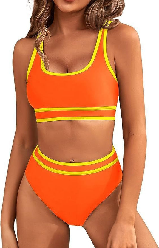 🌴 Summer Breeze Bargains: Slash 47% OFF💝Women's High Waisted Bikini