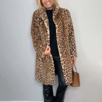 ⏰Last Day Promotion - 78% OFF🚀Women’s Leopard Print Mid-Length Jacket