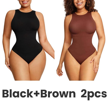 SheCurve® Crew Neck Sleeveless Sculpting Bodysuit Shapewear