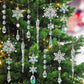 🔥On Sale🔥Set of 18 pcs Hanging Acrylic Snowflake Icicle Ornaments with Drop Pendants❄️