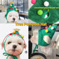 🎁Gift for your furbaby 50% OFF🎄🎅Adorable Christmas Tree Pom-Pom Hat