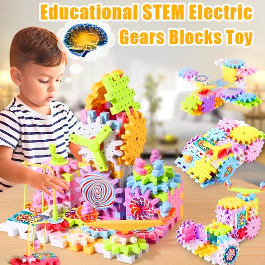 🔥2024 SALE - Educational STEM Electric Gears Blocks Toy