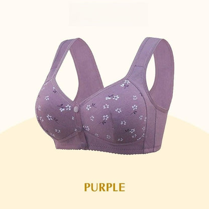 🌹Hot Sales - Only £6.99🔥 Cotton Front Closure Bra for Senior