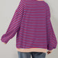 🔥Promotion 49% OFF😲-Women's Oversized Striped Long Sleeve Pullover