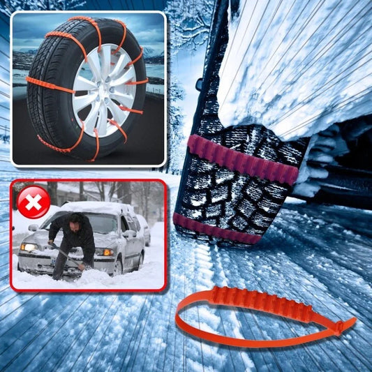 🔥PRE 2025 Winter Hot Sale🔥Universal Reusable Anti-skid Nylon Tire Chains