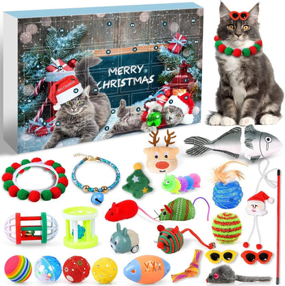 😻2024 Christmas Countdown Cat Toys Advent Calendar🎁