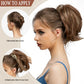 Synthetic Claw Clip In Ponytail Hair Extensions Diy Hairpiece Hair Bun