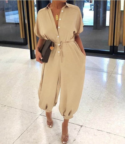 🔥BIG SALE - 49% OFF🔥FASHION PLUS SIZE Casual Pocket Jumpsuit