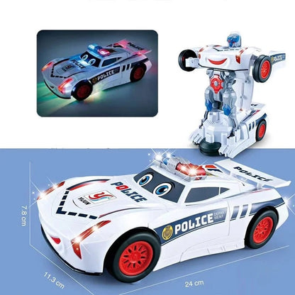 🔥2024 HOT SALE🔥Electric Universal Deformation Police Toy Car