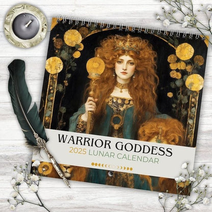 Warrior Goddess 2025 Moon Phase Calendar（Buy 2 Free Shipping)