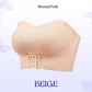 Breathable Non-Slip Strapless Front Buckle Push-Up Bra