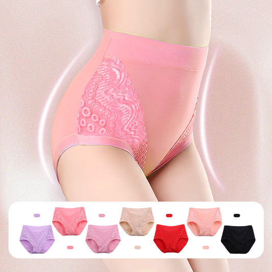 Plus Size High Waist Leak Proof Cotton Panties