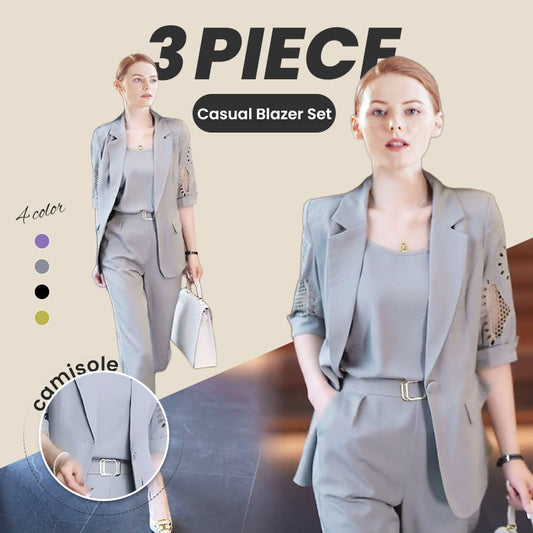 🔥Hot Sales - 49% OFF🔥Women's 3-Piece Casual Blazer Set