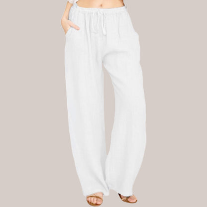 🎉Summer Hot Sales💥2024 New Plus Size Women's Summer Cotton Linen Wide Leg Pants