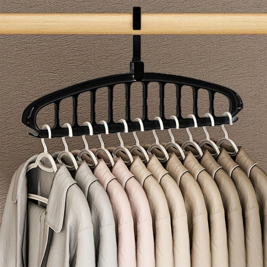 Multifunctional Foldable Clothes Hanger with 11-Hole