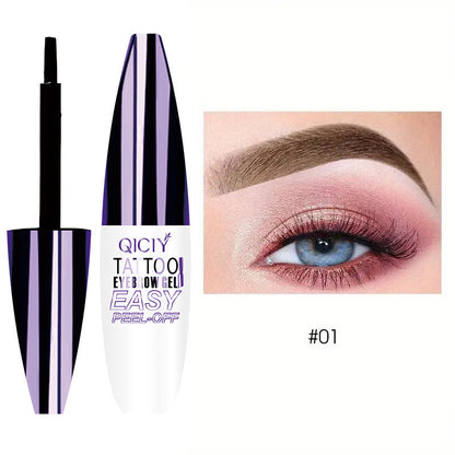 Easy peel-off eyebrow gel