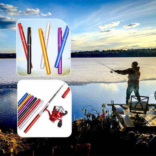 🔥Hot Sales - 49% OFF🔥Portable Pen Style Ice Fishing Rod Set