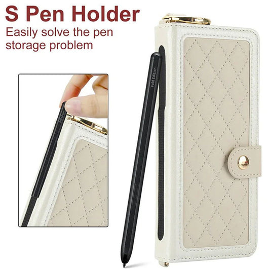 Multi-Functional Flip Folio Wrist Strap Phone Case