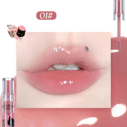 Cute Cat Jelly Lip Glaze for Women Girls