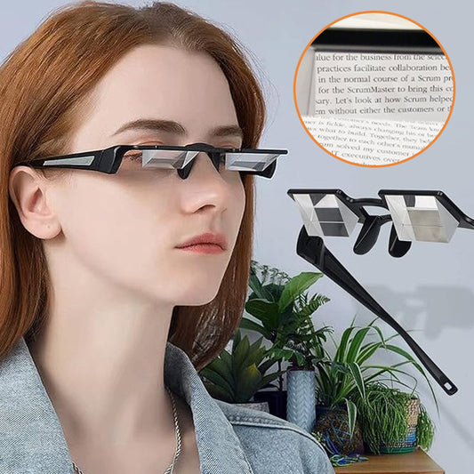 Lightweight Prism Glasses for Lie Down Reading