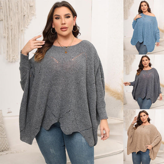 Women's Plus Size Crew Neck Jamper