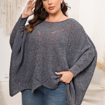 Women's Plus Size Crew Neck Jamper