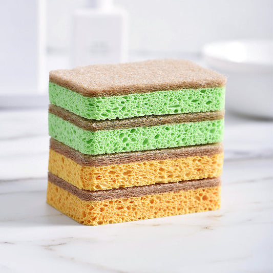 🔥Buy 1 Get 1 Free🔥Kitchen Fiber Sponge Scrub Pad for Dishes and Pans