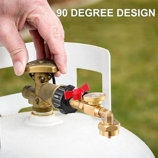 🎁LAST DAY PROMOTION SAVE 49%🔥Propane Refill Elbow Adapter with Gauge