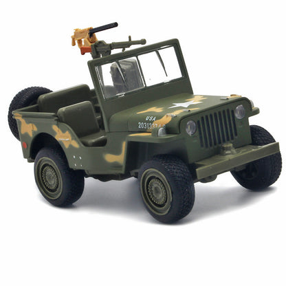 Off-Road Military Vehicle Diecast Model with Light & Music