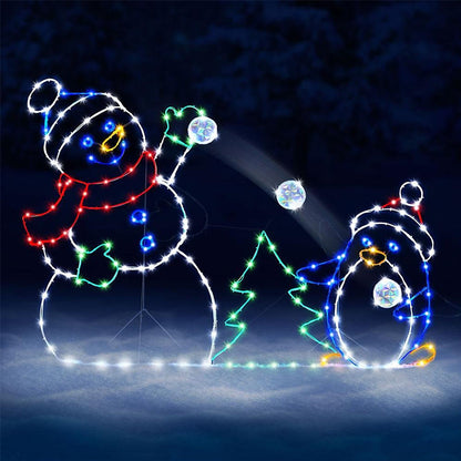 ✨Playful Animated Snowball Light