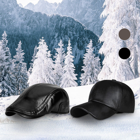 ☃️ Snow Day Big Deals - BUY 1 GET 1 FREE💥Men's Winter Adjustable Artificial Leather Cap