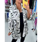 Women's Casual Trendy Long Sleeve Lapel Printed Shirt